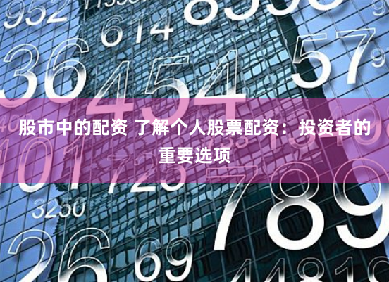 股市中的配资 了解个人股票配资：投资者的重要选项