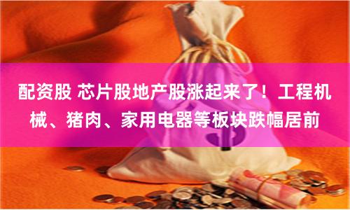 配资股 芯片股地产股涨起来了！工程机械、猪肉、家用电器等板块跌幅居前